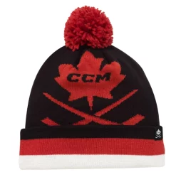 Bonnet CCM LEAF POM KNIT Black
