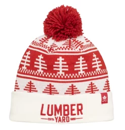 Bonnet CCM LUMBERYARD POM KNIT White