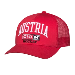 Casquette Pour Homme CCM FLAG MESHBACK TRUCKER TEAM AUSTRIA Multiple Team Color