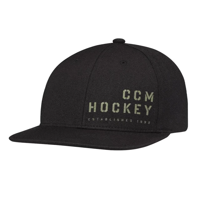 Casquette Pour Homme CCM FLATBRIM SNAPBACK Black 3 Casquette Pour Homme CCM FLATBRIM SNAPBACK Black