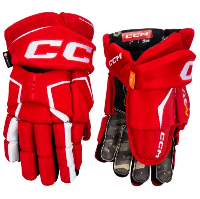 Gants De Hockey, Junior CCM Tacks AS-V Red/white 3 Gants De Hockey, Junior CCM Tacks AS-V Red/white