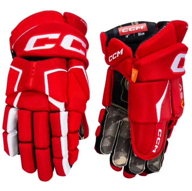 Gants De Hockey, Senior CCM Tacks AS-V Red/white 3 Gants De Hockey, Senior CCM Tacks AS-V Red/white