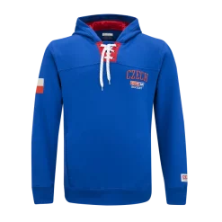 Sweat-shirt Pour Homme CCM FLAG HOODIE TEAM CZECH Collegiate Royal SR