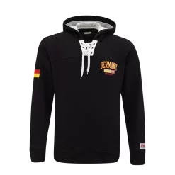 Sweat-shirt Pour Homme CCM FLAG HOODIE TEAM GERMANY Black SR
