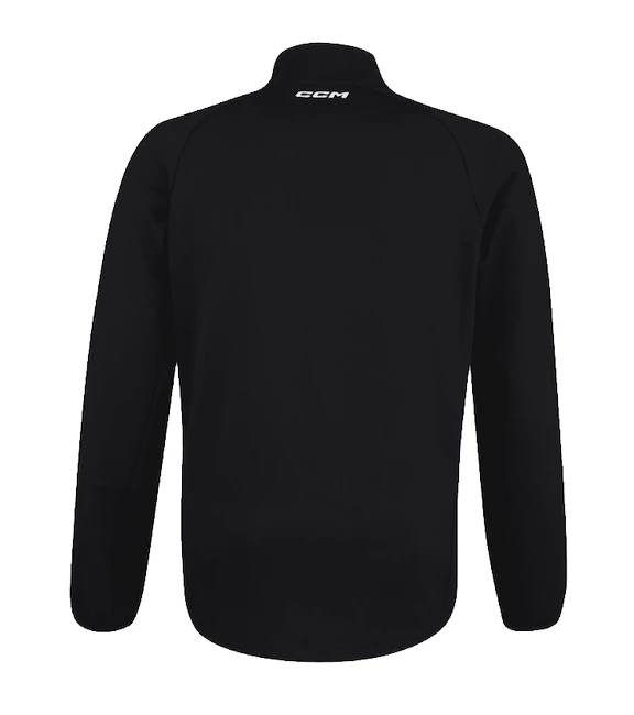 Sweat-shirt Pour Homme CCM LOCKER ROOM FLEECE 1/4 ZIP Black 4 Sweat-shirt Pour Homme CCM LOCKER ROOM FLEECE 1/4 ZIP Black – Image 2
