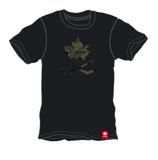 T-shirt Pour Homme CCM CAMO S/S TEE SR 4 T-shirt Pour Homme CCM CAMO S/S TEE SR â Image 2