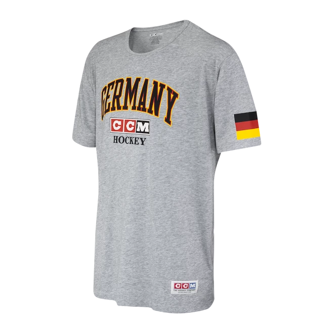 T-shirt Pour Homme CCM FLAG TEE TEAM GERMANY Athletic Grey 5 T-shirt Pour Homme CCM FLAG TEE TEAM GERMANY Athletic Grey – Image 3