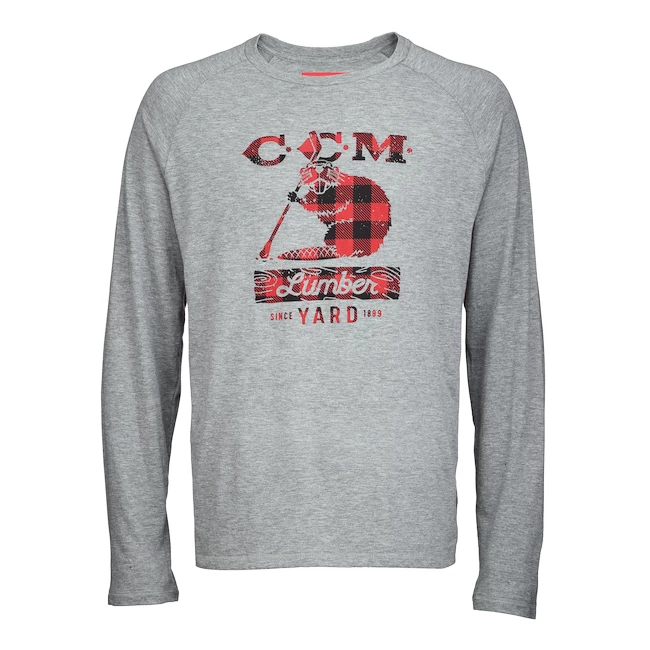 T-shirt Pour Homme CCM HOLIDAY MASCOTT LUMBER L/S TEE SR 4 T-shirt Pour Homme CCM HOLIDAY MASCOTT LUMBER L/S TEE SR – Image 2