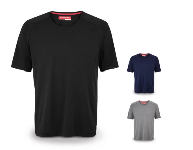T-shirt Pour Homme CCM SS Premium Training Tee Navy 3 T-shirt Pour Homme CCM SS Premium Training Tee Navy